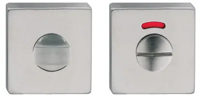 Obrázok produktu pre ZÁVORKA NA WC A SIGNÁLIZÁTOR „QUADRO“ 50 x 50 mm – farba: saténová nerezová