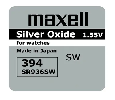 Obrázek produktu pro Maxell 18289600, Baterie na jedno použití, SR936SW, Oxid stříbrný, 1,55 V, 10 kusů, 71 mAh