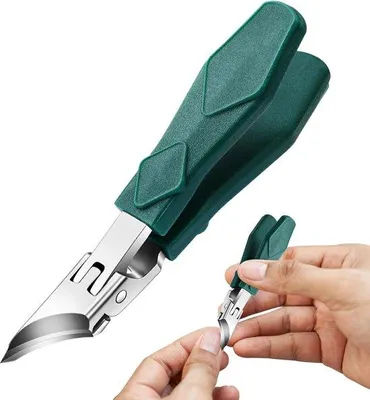 Productafbeelding van Ergonomische, schuin gevormde nagelknipper voor ingegroeide nagels, spatwaterdicht, geschikt voor senioren en vrouwen