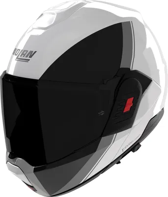 Produktbild von Nolan N120-1 Verniciatura Speciale N-Com Klapphelm, schwarz/weiß/grau, M (58)