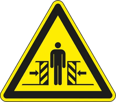 Produktbild von Dreifke® Warnschild Warnung vor Quetschgefahr, ASR/ISO, Kunststoff, SL 100mm