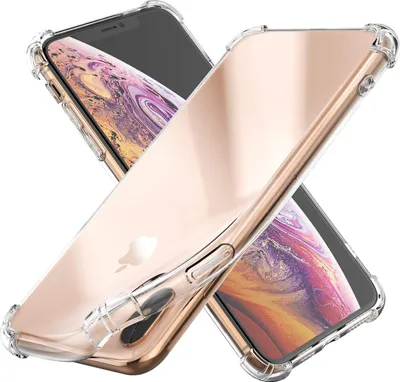 Produktbild von Hülle für iPhone X/XS - Stoßfeste Transparent Handyhülle Kratzfest Schutzhülle Ultra Dünn Phonillico®