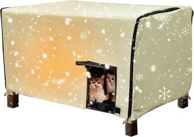 Produktbild von Atmungsaktive, wasserdichte und isolierte Abdeckung für Hundehütten und Käfige im Winter, im Freien, im Hof, beim Camping, zu Hause und für Welpen