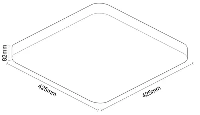 Image de Lampe plafonnier LED OPAL + télécommande + Wifi 48W - LC902S/S