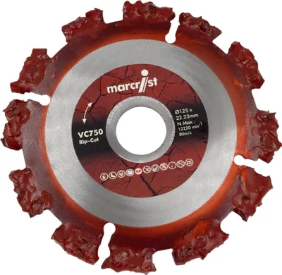 Produktbild von Trennscheibe Marcrist Rip Cut VC750 125 mm - Allesschneider Sägeblatt