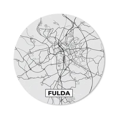 Produktbild von MuchoWow® Mauspad Mousepad Karte - Deutschland - Fulda - Stadtplan - Karte 40x40 cm - Mousepads - Maus Mat - Pad - Mausunterlage - Schreibtisch Accessoires