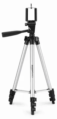 Produktbild von A. Basics 127 cm Aluminium Universal-Smartphone-Stativ mit Drei-Achsen-Drehung,