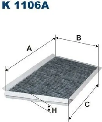 Zdjęcie produktu dla Filtr kabiny FILTRON K 1106A