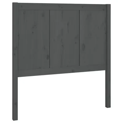 Produktbild von vidaXL Kopfteil Grau 80,5x4x100 cm Massivholz Kiefer