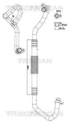 Produktbild von TRISCAN Hochdruckleitung und Niederdruckleitung Klimaanlage 9010 24004 für OPEL Vivaro A Kastenwagen (X83)