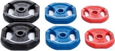 Produktbild von Muscle Power Aerobics Hantelscheibe 5 kg Schwarz 30 mm
