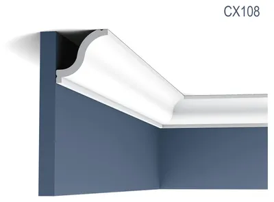 Produktbild von Orac Decor CX108 AXXENT Stuck Zierprofil Einrichtungs-Wand-Decken-Leiste Eckleiste 2 m