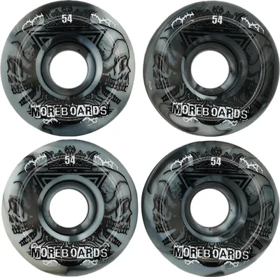 Obrázok produktu pre MOREBOARDS Plaza54 kolieska na skateboard čierne biele .