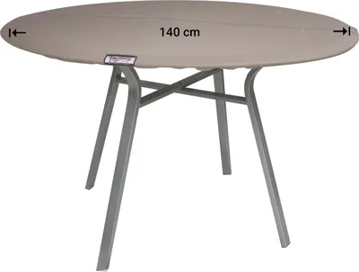 Produktbild von Raffles Covers Schutzhaube für eine runde Tischplatte Ø 140 cm | Atmungsaktiv | Wasserdicht | UV-beständig | Doppelnähte | Elastischer Kordelzug