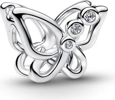 Produktbild von Pandora Mini-Charm Schmetterling Zirkonia Sterling-Silber 794369C01