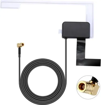 Produktbild von Audioproject A144 - DAB Antenne Autoradio Scheibenantenne mit SMB Adapter - 5m Kabel +15 dB - DAB+ Antenne KFZ kompatibel für Pioneer Kenwood Sony