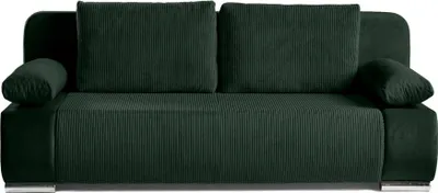 Image de Best Mobilier Elio - canapé 3 places convertible - avec coffre - en velours et velours côtelé , Vert