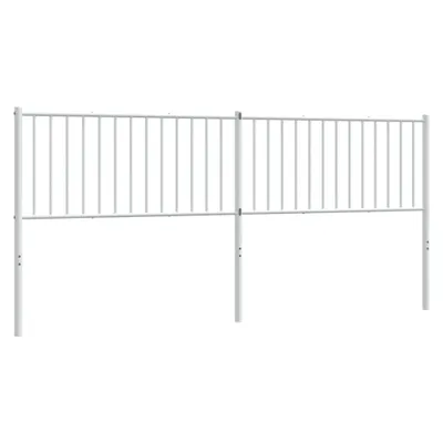 Produktbild von vidaXL Ersatz-Kopfteil Metall Weiß 200 cm