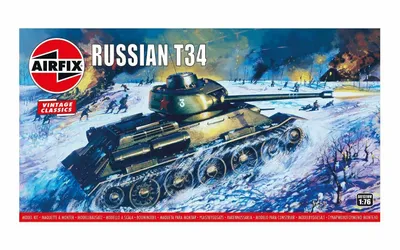 Produktbild von Airfix 01316V, Tank model, Vormontiert, 1:76, Russian T34, Männlich, Kunststoff