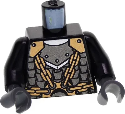 Produktbild von 1x Lego Torso Minifigur Ritter Castle Kingdoms schwarz Rüstung 973pb0692c01