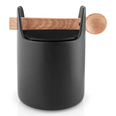 Produktbild von Eva Solo Toolbox Aufbewahrungsbehälter - 15 cm - mit Löffel und Deckel, schwarz