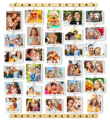 Image de Cadre photo en bois pour collage, idéal pour la décoration murale
