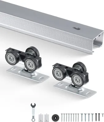 Zdjęcie produktu dla Zestaw prowadnic do drzwi przesuwnych Pojedyncze prowadnice 1746 mm System drzwi przesuwnych