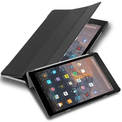 Immagine prodotto di Cadorabo copertura protettiva per Kindle FIRE HD 10 2017 (7a gen.) Tablet manica in nero Custodia Cover Bag Auto Wake up
