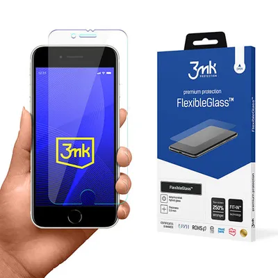 Produktbild von 3mk Display Hybridglas FlexibleGlass für Apple iPhone SE 2020/2022 0,3mm 7H