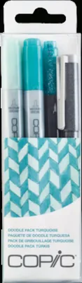 Produktbild von Copic Doodle Pack tÃ1/4rkis 4St