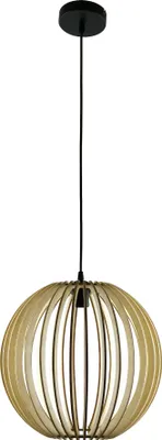 Produktbild von Pendelleuchte MOOD Ø35CM aus nachhaltigem Holz – 1-flammige E27 Hängelampe für natürliches & modernes Ambiente