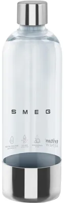 Immagine prodotto di Smeg SKSB01, Bottiglia di carbonatazione a CO2, Acciaio inox, Trasparente, Acciaio inox, Plastica, 1000 ml, 0,8 l