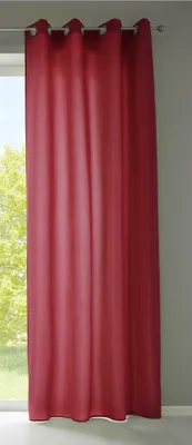 Produktbild von 1er Set Vorhänge Schal Ösen »Berlin« HxB 245x140 cm Bordeaux Blickdicht Microsatin Lichtdurchlässig Uni Matt, 20405N
