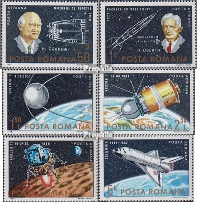 Produktbild von Briefmarken Rumänien 1983 Mi 3933-3938 (kompl.Ausg.) postfrisch 25 Jahre Weltraumfahrt