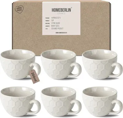 Image de Ensemble de tasses à cappuccino en céramique : moderne et durable