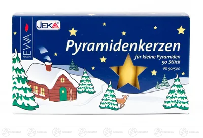 Obrázek produktu pro EWA pyramidové svíčky bílé 50. léta