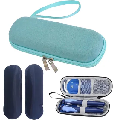 Produktbild von Insulin Kühltasche mit 2 Kühlakkus für Diabetikerutensilien