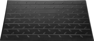 Produktbild von SucceBuy 2,6" Rise Gummi-Schwellenrampe, 3 Kanäle, Kordelabdeckung, massiv für Rollstuhl und Scooter, 2202 Pfund Tragkraft, Gummimaterial