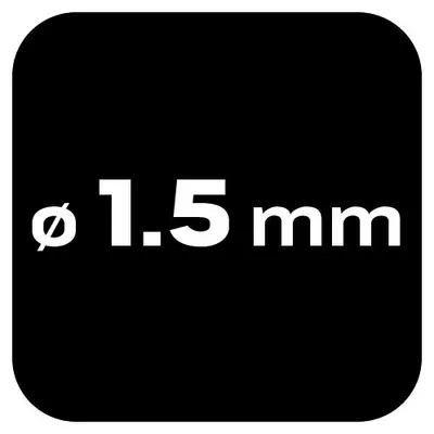 Immagine prodotto di Punte per metallo HSS-Co da 1,5 mm, 5 pezzi.