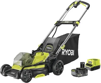 Obrázek produktu pro Ryobi RY18LMX40C-150 baterie do sekačky na trávu, 18 V, 40 cm, 50 l, mulčování, 1 x 5,0 Ah
