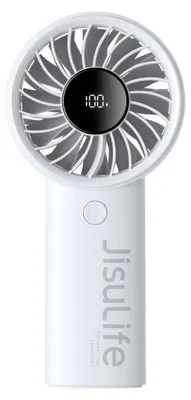 Produktbild von JisuLife Life4, Grau, Acrylnitril-Butadien-Styrol (ABS), 13 h, Handventilator, 1 Stück(e), 3600 mAh