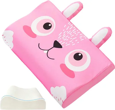 Produktbild von Kinderkissen mit Tiermotiven, ergonomisches Design für Bett, Sofa, Reisen, Zuhause und Schule