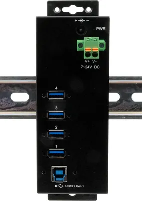 Zdjęcie produktu dla Exsys USB 3.2 Gen 1 Hub zewnętrzny zarządzany inkl.Kabel