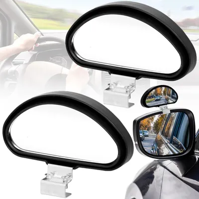 Immagine prodotto di Specchio retrovisore di alta qualità - Regolabile - Ampio angolo di visione - Specchio per angolo cieco per auto - Universale - 2 pezzi - 11 x 5,8 cm