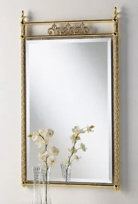 Produktbild von Casa Padrino Luxus Messing Spiegel 64 x H. 106 cm - Rechteckiger Messing Wandspiegel - Garderoben Spiegel - Luxus Möbel - Hotel Möbel - Luxus Qualität -  Italy