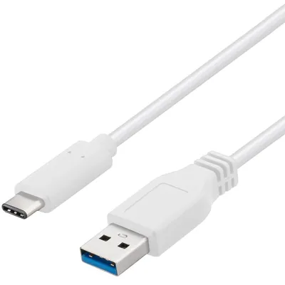 Zdjęcie produktu dla PremiumCord USB-C/męski - USB 3.0 A/Męski, biały, 1m