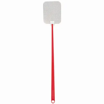 Obrázok produktu pre Plátačka na muchy, plastová, 45,5 cm, biela/červená