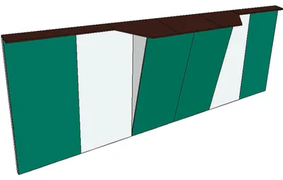 Produktbild von Sport-Thieme Boulderwand-Bausatz "Outdoor Sport", Höhe 2,48 m, 744 cm, Mit Überhang