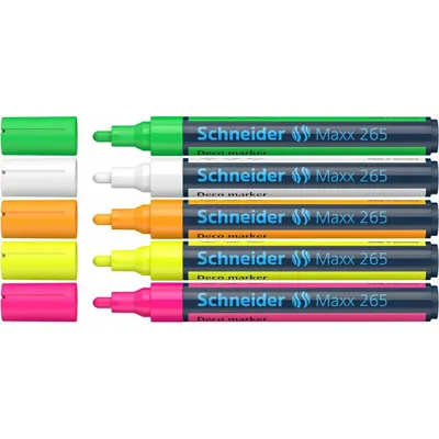 Produktbild von Schneider Schreibgeräte Maxx 265 Kreidemarker farbsortiert 2.0 - 3.0 mm 5 St.