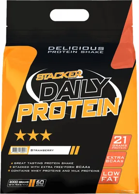 Produktbild von Stacker2 Daily Protein (2000g) Strawberry - Eiweiße - Protein-Mischung